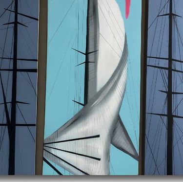 Iris Devote LITTARDI © - "River / Fleuve" 2019 - huile sur toile - 110x105cm