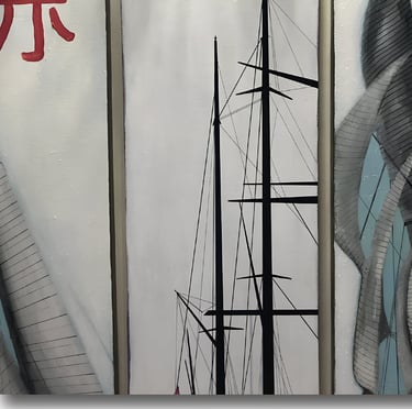 Iris Devote LITTARDI © - "Red / Rouge" 2019 - huile sur toile - 110x105cm