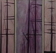 Iris Devote LITTARDI © - "Purple / Violet" 2019 - huile sur toile - 110x105cm