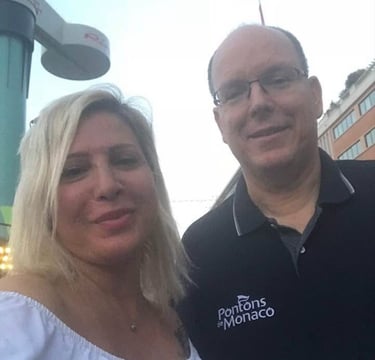 Iris Devote LITTARDI avec le SAS le Prince Albert II de Monaco