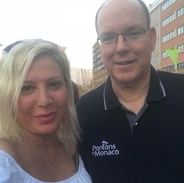 Iris Devote LITTARDI avec le SAS le Prince Albert II de Monaco