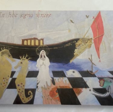 Iris Devote LITTARDI © - "In Hoc Signo Vinces" 2009 - huile sur toile