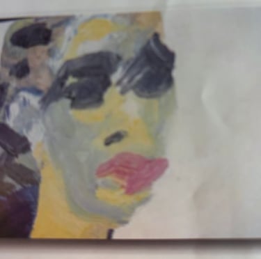 Iris Devote LITTARDI © - "Nina Simone Expression" 1993 - huile sur toile