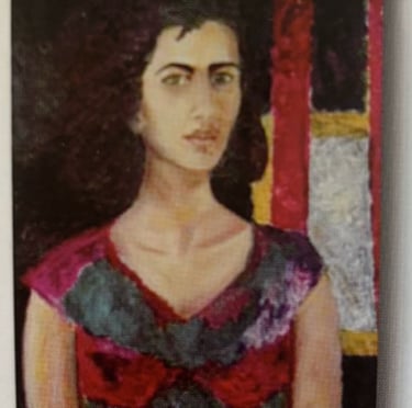 Iris Devote LITTARDI © - "Self Portrait" 1990 - huile sur toile