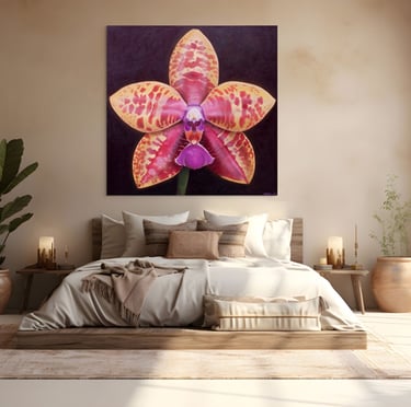 Christine Knize's monumental painting in Miami home