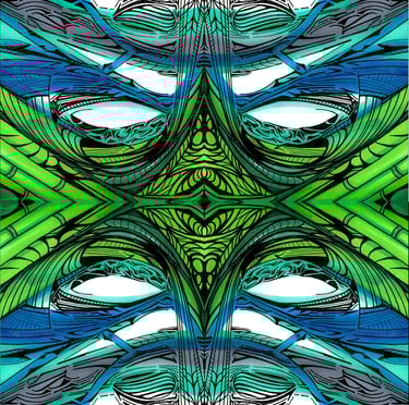 a colorful abstract pattern of a pattern of a pattern of a pattern of a pattern