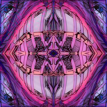 a colorful abstract art deco tile pattern of a cross - stitched crosshath
