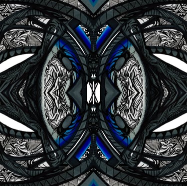 a digital art work of a digital art piece