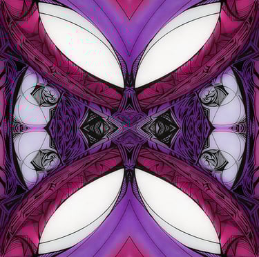 a picture of a purple and white abstract design