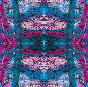 a colorful abstract pattern of a colorful pattern of a pattern of a pattern of a