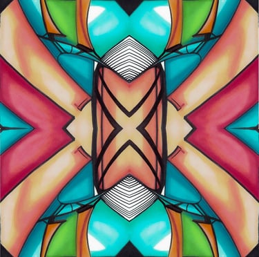 a colorful abstract painting of a colorful abstract painting