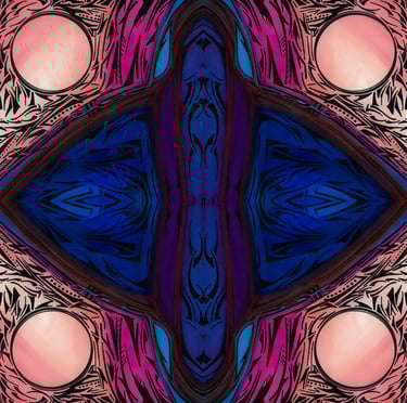 a colorful abstract art work of a colorful abstract design