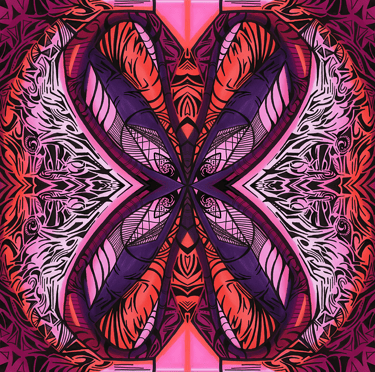 a colorful abstract art deco style design
