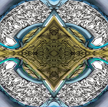 a digital art work of a digital art work of a stylized design of a stylized