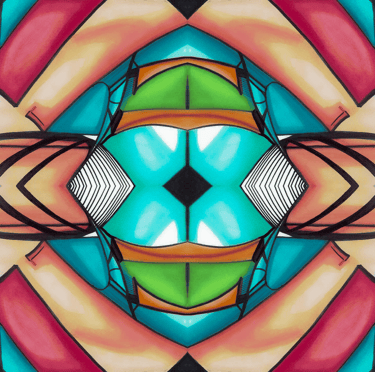 a colorful abstract painting of a colorful abstract painting