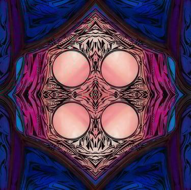 a digital art work of a digital art work of a digital painting of a pink
