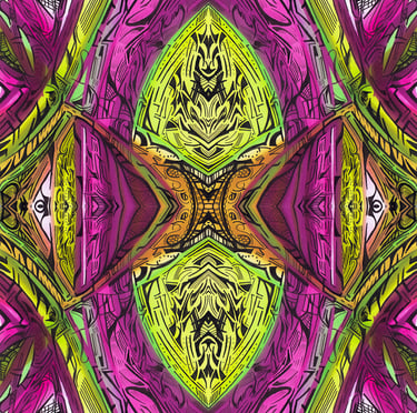 a colorful abstract pattern of a colorful pattern of a flower