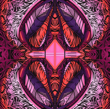a colorful abstract art deco style design
