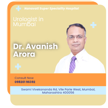 A graphical representation highlighting Dr. Avanish Arora as the Best Urologist in Mumbai.