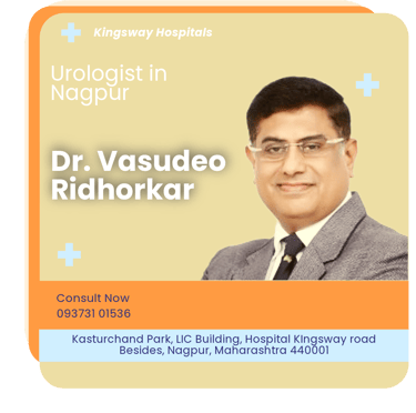 A graphical representation highlighting Dr. Vasudeo Ridhorkar as the Best Urologist in Nagpur.