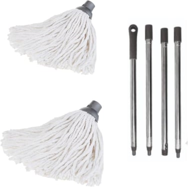 a pair of mops and a pair of scissors