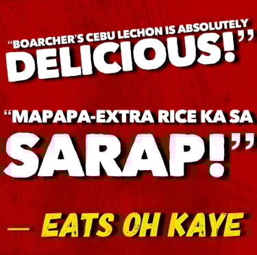 delicious food review of boarcher cebu lechon house