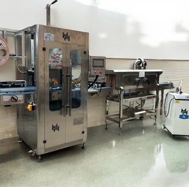 Enmangadora, Sleever, tunel termo retractil, etiquetadora de manga