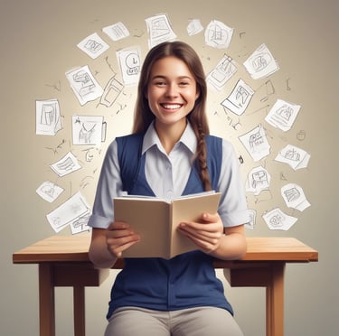 a yellow background with the word students spelled out