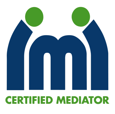 The 'certified mediator' logo of the International Mediation Institute