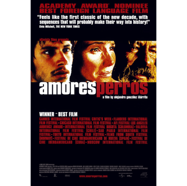 Portada de la película Amores Perros.