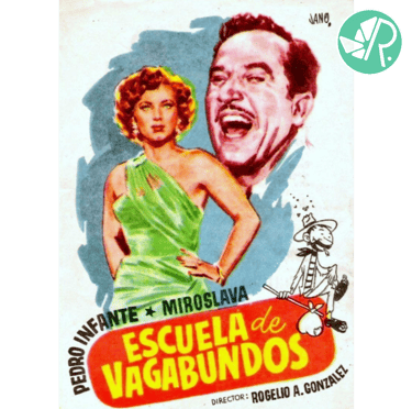 Portada y calificación de la película Escuela de Vagabundos.