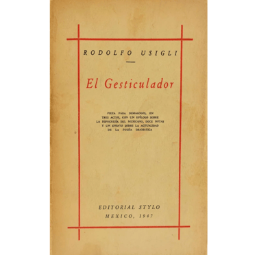 Portada del libro El Gesticulador.