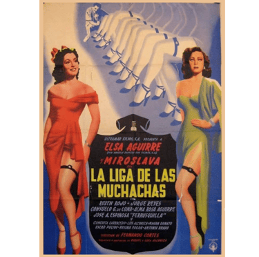 Portada de la película La Liga de las Muchachas.
