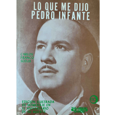 Portada del libro Lo Que Me dijo Pedro Infante.