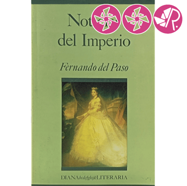 Portada y calificación del libro Noticias del Imperio.