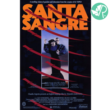 Portada y calificación de la película Santa Sangre.