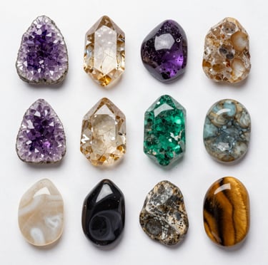 Close-up of a handcrafted natural stone sculpture with intricate details and textures.