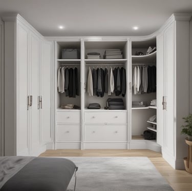 Photo of a skilled builder laying block paving on a driveway under a clear sky.