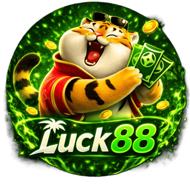 Arte da plataforma LUCK88 em estilo premium S7K, com iluminação neon verde e composição para divulga