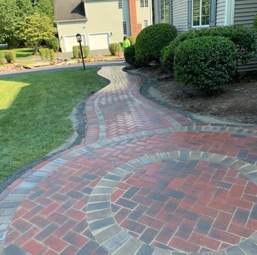 New Walkway with Pavers