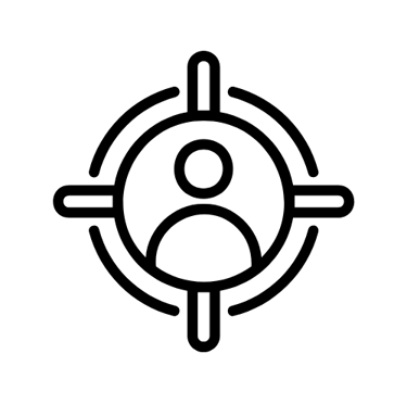 cible avec une personne