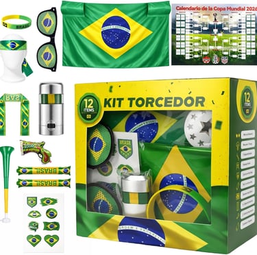 Kit Torcedor Brasil Copa 2026 – 12 Peças