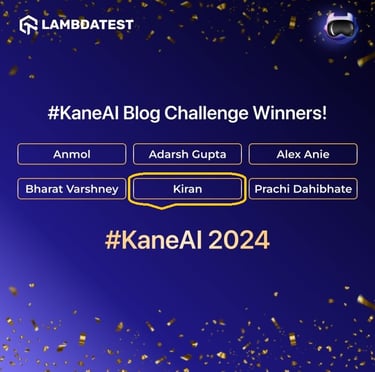 KaneAI Blog Challenge