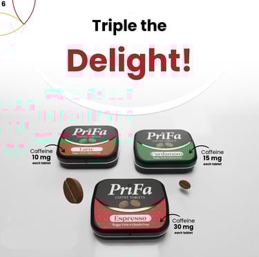 a group of three different types of coffee beans