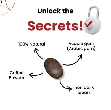 a coffee beanie with a lock lock on it