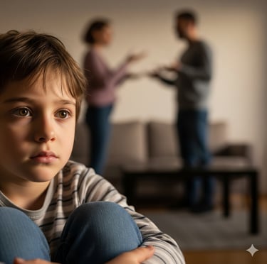 Filhos de casais separados por traição observando conflitos conjugais e como influencia relacionamen