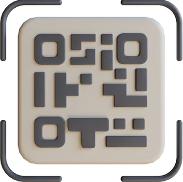QR Code estilizado usado para acesso rápido ao mini site da Ajot Site, ideal para cartões, embalagen