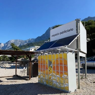 Consigna de equipaje en la playa