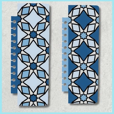 relaxing patterns reversible snap-in bookmark