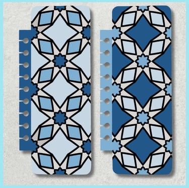 relaxing patterns reversible snap-in bookmark